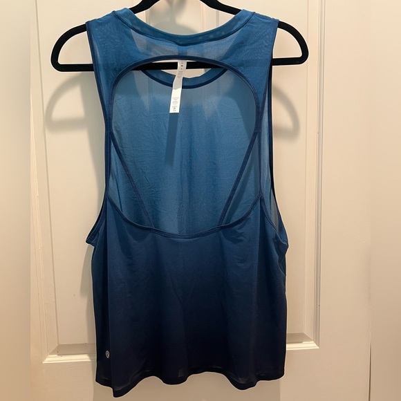Lululemon Blue Ombré Open Bank Tank - Picture 2 of 4